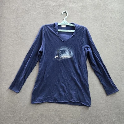 Sudadera con Capucha Life Is Good Mujer L Azul Estampado Gráfico Faro Brilla Ligera Foto 1 de 4