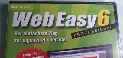 Web Easy 6 Professional / CD-Rom für PC / Websiten erstellen / unbenutzt - Bild 1 von 3