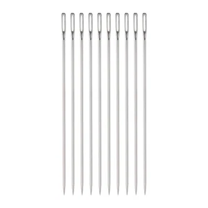 10pcs 3.94 Inch Upholstery Needles Stainless Steel Large Eye Sewing Needles - Picture 1 of 6