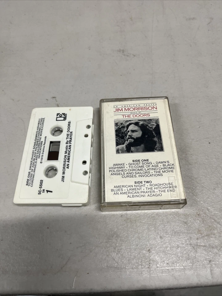 JIM MORRISON MUSIC BY THE DOORS AN AMERICAN PRAYER  CASSETTE  1978  5C-5502 - Image 1 of 1