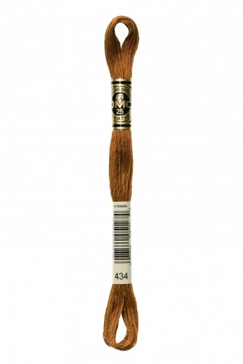 DMC Stranded Cotton Embroidery Thread 8m 434 Brown - each - Image 1 of 1