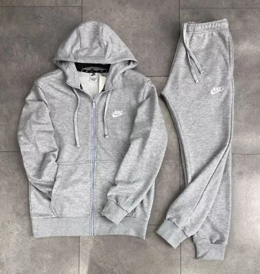 Men's Nike Hooded Front-Zip Cotton Fleece 2 Pieces Nike Tracksuit set - Image 1 of 4