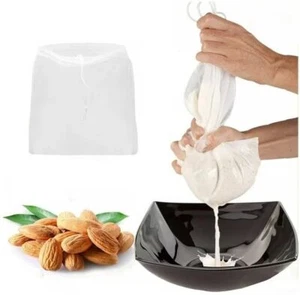 1Pc White Nut Milk BagFood StrainersReusable Cheesecloth BagsFor Straining Al... - Picture 1 of 7