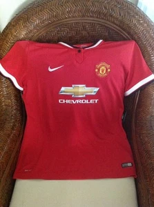 Camiseta de fútbol Nike auténtica Manchester United Red Devils talla M para mujer - Imagen 1 de 11
