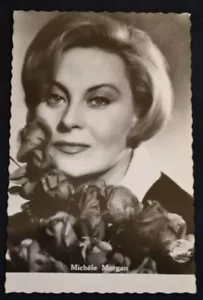 Foto postal de celebridad Michele Morgan alrededor de 1950 estrella de cine francesa sin usar - Imagen 1 de 1