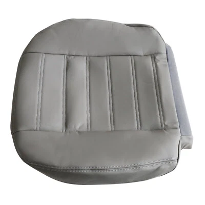 Fits 2003 2004 05 06 2007 Hummer H2 Driver Side Bottom Leather Seat Cover Gray - Image 1 of 4
