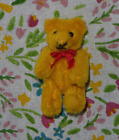 Miniature Heike Yellow Coloured Schuco Mascot Teddy Bear (7 Cms Tall)