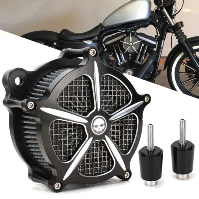 Air Cleaner intake filter For Harley Dyna Softail Electra Street Glide Road King Foto 1 de 4