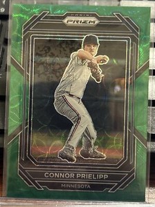 Connor Prielipp Green Scope Prizms 52/75 2023 Panini Prizm Minnesota Twins