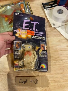 VINTAGE NOS 1982 LJN GIOCATTOLI E.T. ACTION FIGURE EXTRA TERRESTRIAL 4" GIOCATTOLO COLLO ALLUNGATO - Foto 1 di 4