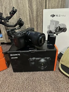 Sony A6400 Camera kit + Sony sonnar Lens 55mmF 1.8+Dji mini 3 Gimbal Bundle Deal - Picture 1 of 7
