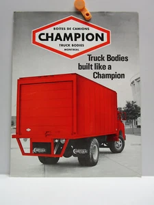 Vintage - CHAMPION TRUCK BODIES Brochure - Montreal, Quebec - 1984 - Picture 1 of 4