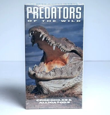 PREDATORS OF THE WILD-CROCODILES AND ALLIGATORS-VHS *SEALED* - Image 1 of 2