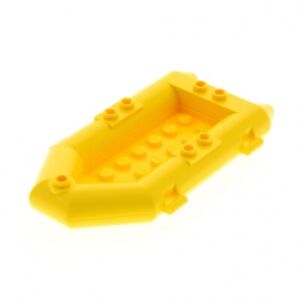 1x Lego Boat 11x6x1 Yellow Inflatable Rowing Ship 6099480 75977 30086c01