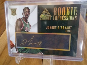 2014-15 PANINI PARAMOUNT JOHNNY O'BRYANT RC AUTO /49 CARD No.19 BUCKS ! - Picture 1 of 1