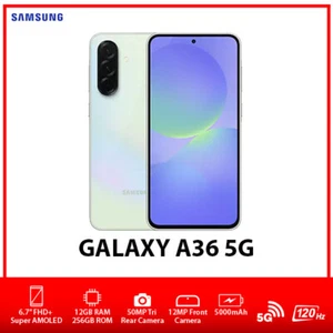 Samsung Galaxy A36 5G Dual SIM Unlocked Android Smartphone – Lime/12GB+256GB - Picture 1 of 6
