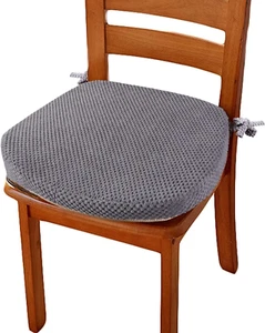 Chair Cushion with Ties for Dining Chair Memory Foam Kitchen Dining Chair Pad No - Picture 1 of 7