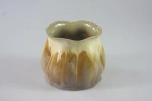 VINTAGE REMUED AUSTRALIAN POTTERY DRIP GLAZE SMALL VASE - Picture 1 of 7