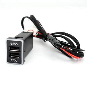 QC3.0 USB Fast Phone Charger Adapter for Toyota Corolla RAV4 Kluger - Photo 1 sur 8