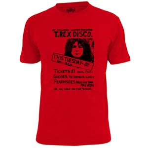 Camiseta para hombre T Rex Malvern Jardines de invierno inspirada en glam rock concierto Bolan - Imagen 1 de 2