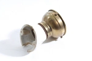 Old Vintage Lamp Socket E27 Brass Porcelain Socket Lamp - Picture 1 of 6