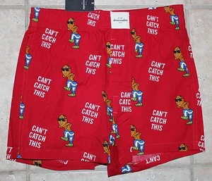 NWT Abercrombie Boys XS Gingerbread Can't Touch This Sleep Boxer Shorts - Picture 1 of 2