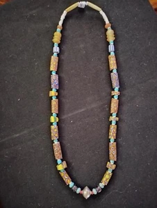 African trade bead necklace by Robert Crying Red Bear - Picture 1 of 4