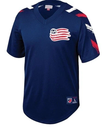 Authentic Mitchell & Ness New England Revolution Soccer Jersey New Mens $90 Cover