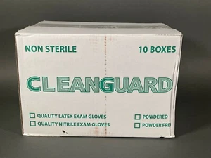 Nitrile Exam Gloves Size Medium Powder Free Blue Cleanguard Case of 1000 - Picture 1 of 5