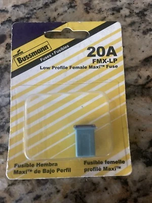 Maxi fusible hembra de bajo perfil BP/FMX-20LP-RP Bussman 20A Foto 1 de 2