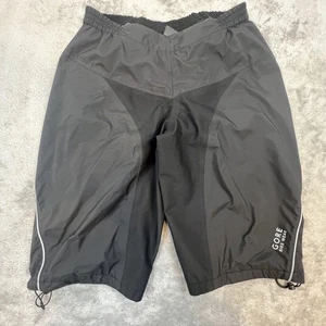 Cycle Bike Wear Shorts Mens Large Black Waterproof Reflective MTB Cycling Lined - Picture 1 of 13