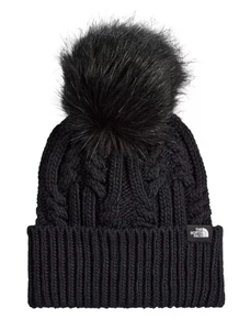 The North Face Damen Oh-Mega Fell Bommel Beanie TNF Schwarz Einheitsgröße Neu mit Etikett - Bild 1 von 9