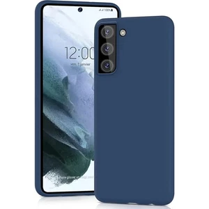 Silicone Case for Samsung Galaxy S21 Phone Cover Dark Blue - Picture 1 of 7