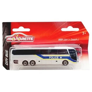 Entrenador de policía MAN City Lion's, Majorette 5,5 pulgadas M.A.N. Modelo de autobús de juguete nuevo en caja - Imagen 1 de 1