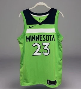 Jimmy Butler Timberwolves Nike Swingman Statement Jersey Lime Green Men’s 44 M - Picture 1 of 15