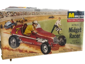 MONOGRAM # 98   TRUE SCALE MIDGET RACER  ORIGINAL MODEL KIT - Picture 1 of 2