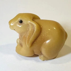 Rabbit Netsuke 1.75" Animal - Picture 1 of 8