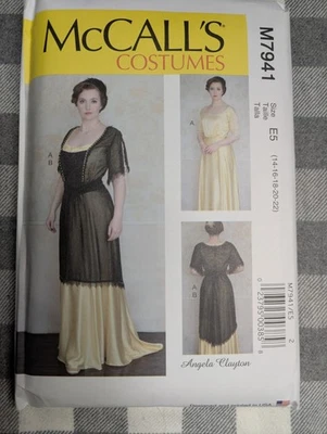 McCalls 7941 Edwardian Titanic Dress Costume Misses size 14-22 Sewing Pattern - Image 1 of 4