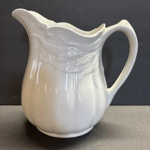 Wm Adams & Sons England Real English Ironstone Micratex Pitcher Wheat Pattern - Picture 1 of 24