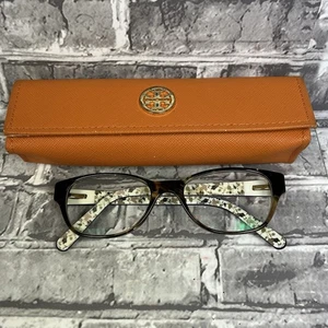 Tory Burch TY2031 3154 Dark Brown Tortoise/Black 49-17-135 Eyeglasses Frame Case - Picture 1 of 8