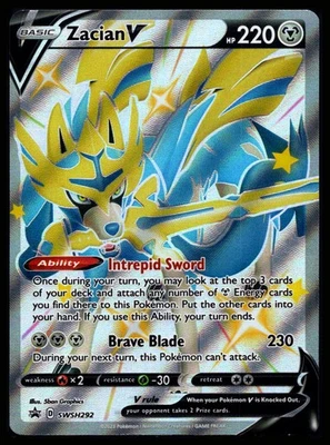 Zacian V (Shiny) - Promo SWSH: Sword & Shield Promo Cards SWSH292 NM - Image 1 of 2