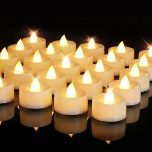 24x Led Teelichter- Led Kerzen Flackernde Flamme Battery Tea Light Candles - Bild 1 von 10