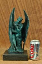 Satan Lucifer Devil Statue Bronze Satanism Baphomet Hot Cast Marble Figurine