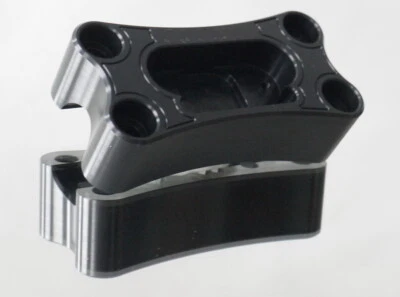 MGM-Bikes CNC Lenker Klemmplatte schwarz ohne Motogadget Tacho & Kontrollleuchte - Bild 1 von 4