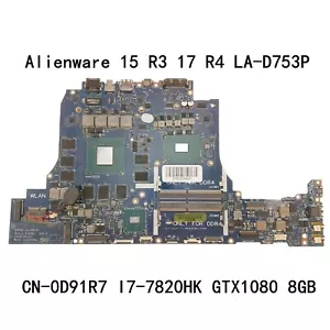 Für Dell 15 R3 17 R4 I7-7820HK CPU N17E-G3-A1 8GB Mainboard CN-0D91R7 LA-D753P - Bild 1 von 7