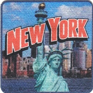 NEW YORK Iron On Printed Patch Big Apple - Picture 1 of 1