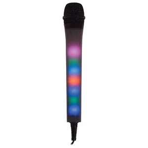 Dynamic Vocal Party DJ Karaoke Handheld Singing Microphone with LED Lights Black - Picture 1 of 4