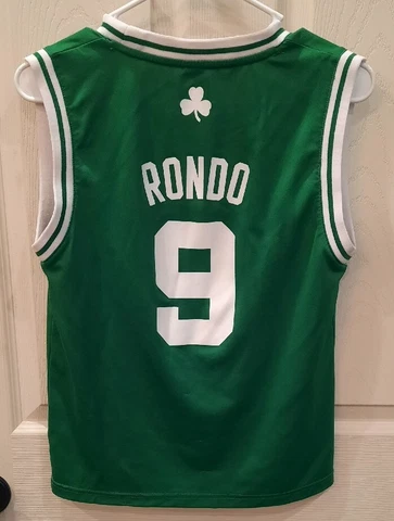 NBA Basketball Boston Celtics Adidas Rajon Rondo #9 Youth Size M  10-12 Jersey Cover