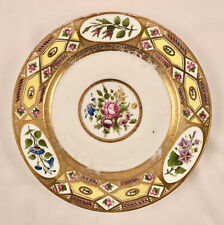 Antique Coalport Plate, Church Gresley Pattern, C. 1805