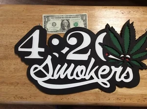 420 SIGN - 3D WOOD ART - Picture 1 of 2